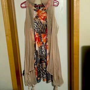 Floral dress and cover up